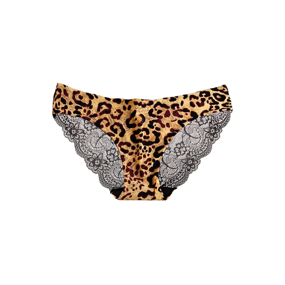 (XXL, Tiger) Women Sexy Lace Seamless Thongs Panties Lingerie Soft Underwear Briefs Knickers