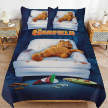 Cute Bed Cover Anime Cartoon Bedding Sets Lightweight Room Decor, 1 Duvet Cover and 2 Pillows for Kids 79x90