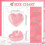 Set of 6 Love Heart Shaped Ceramic Bowls 7