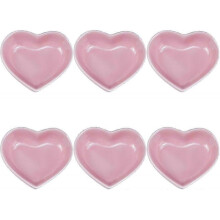 Set of 6 Love Heart Shaped Ceramic Bowls
