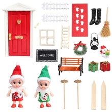 (As show, One size) 1:12 Mini Christmas Decors For Doll House Miniature Accessories Decors
