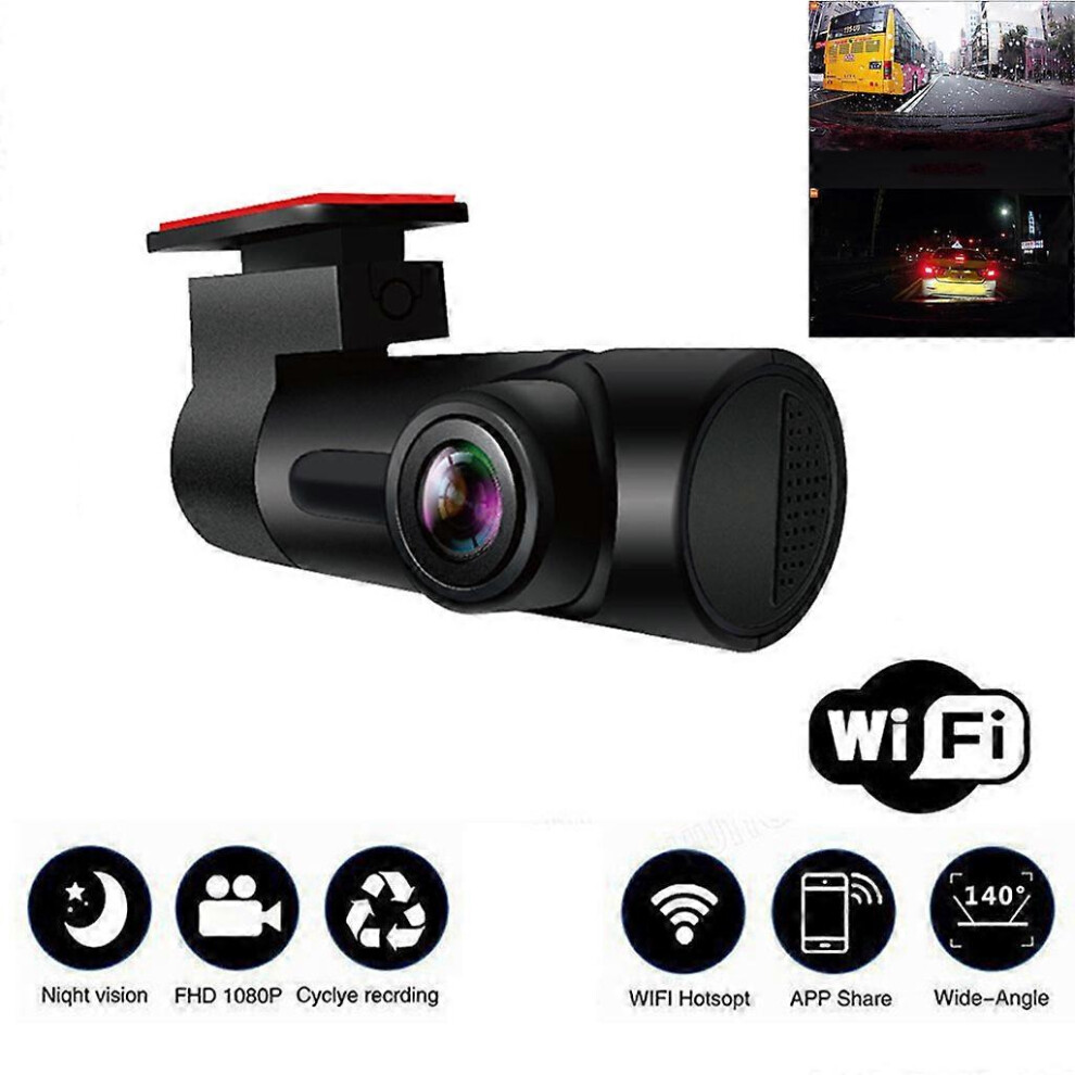 (As show, One size) 140 Wide Angle Car Mini Dash Cam Video Driving Recorder G-Sensor 1080P Camera-image-OPC-PHPH9VC-NEW