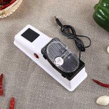 (As show, One size) Adjustable USB Electric Knife Sharpener for Kitchen Knives Utility Knife Scissors Sharpening White Medium Fine Grinding Blades