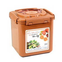E-Jen Premium Kimchi Sauerkraut pojemnik probiotyczny fermentacja z wewnetrznym pokrywka przniowa (gladki braz 1,6 gal/ 6,4l)