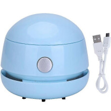 (As show, One size) Blue Desktop Vacuum Cleaner Desktop Dust Extractor Mini Tabletop Dust Vacuum Cleaner