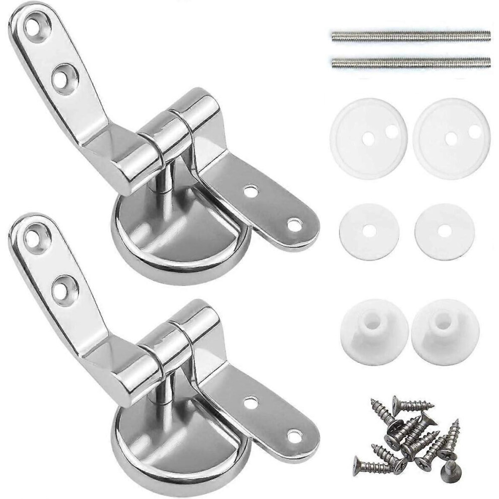 (As Show, One Size) Toilet Seat Hinge Clips, Set Of 2 5053768855301