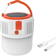 (As show, One size) Camping Lights Outdoor Rechargeable Camping Lamp Flashlights Super Bright Portable Lantern Outdoor Solar Bulb for Camping/Patio/Garden/BBQ