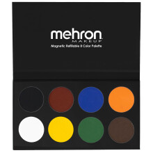 Mehron Makeup Paradise AQ 8-Färgs Palett | Magnetisk Refillbar Kroppsmakeup & Ansiktsmålnings Palett