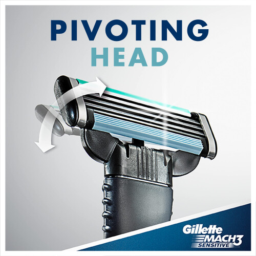 Gillette Gillette Mach3 Sensitive Herren-Einwegrasierer, 9 Stck 2