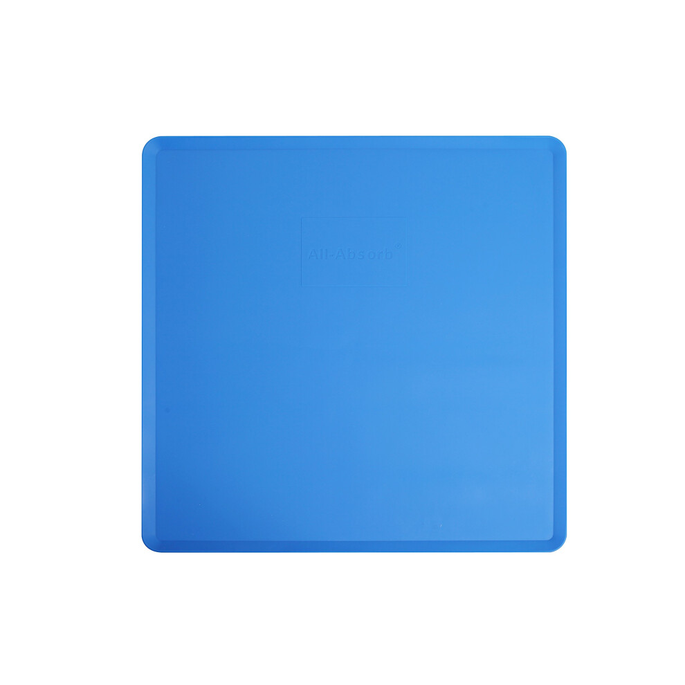 Porte-serviettes en silicone tout-absorbant HONEY CARE, grand format, 235 x 235 cm, bleu (A10)