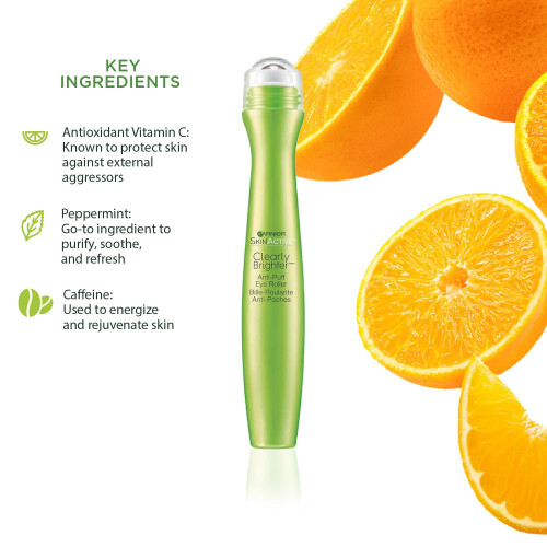 Garnier Clearly Brighter Roller για Μάτια, 0.5 Fl Oz (15mL), 3 Τεμάχια 1