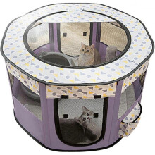 Pet Playpen,Portable Foldable Dog Playpen Oxford Cloth Octagon Tent for Dog Puppy Cat Indoor Outdoor Playing