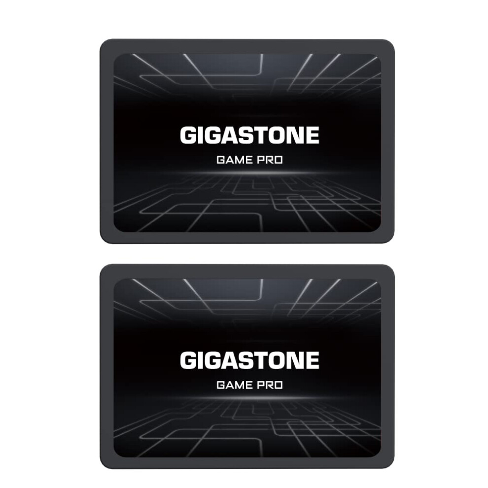 Gigastone Sata Ssd 256 Gb (Confezione Da 2) Ssd Da 2,5 Pollici 510 Mb/S Aggiornamento Memoria E Archiviazione Pc Portatile Sostituzione Hdd PS4 D-image