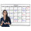 Calendário de parede laminado, 24 x 36 e 36 x 48 polegadas, reutilizável e nunca dobrado 1