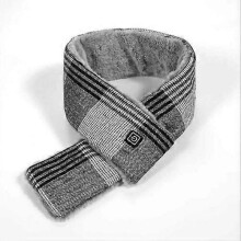 (Dark Grey) NEW Smart Heated Electric Scarf Winter Neck Warmer Shawl USB Man/Woman