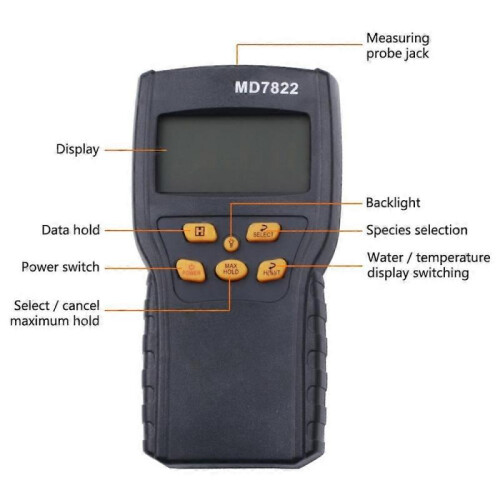 Long Probe Digital Moisture Meter 2