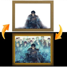 Attack on Titan LED Art (LeviAckerman) Levi Ackerman Edition, USB Powered, 3 Lighting Modes, Lights Up with Wings of Liberty
