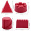 Children's Animal Pyramid Castle Sand Mold Diy Summer Beach Tool Set 4