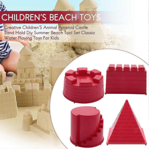 Children's Animal Pyramid Castle Sand Mold Diy Summer Beach Tool Set 2