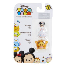 TSUM TSUM 3 FIGURE-TACCHIO: TIGGER/RABBIO BIANCO/Topolino