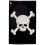 JP Lann Golf Skull e Bones Golf Toard preto/branco com cr   nio e ossos Design 16 x 24 polegadas 1