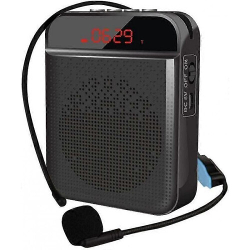 (Black)Portable Voice Amplifier, Blutooth Waistband Voice Amplifier