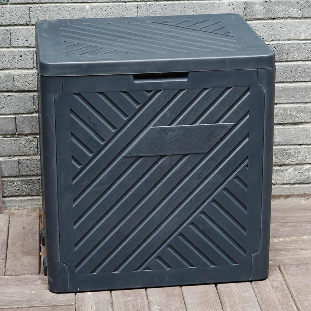 Gr8 Garden Plastic 120L Storage Box Garden Outdoor Shed Deck Utility Chest Truck