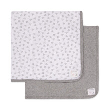 Burt's Bees Baby - Σετ 2 Κουβέρτες, 100% Βιολογικό Βαμβάκι, 29x29 ίντσες