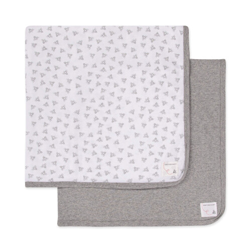 Burt's Bees Burt's Bees Baby - Σετ 2 Κουβέρτες, 100% Βιολογικό Βαμβάκι, 29x29 ίντσες