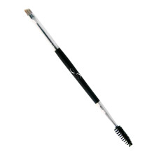 Pinceau     sourcils Joey Healy Duo Vegan Premium, pinceau     sourcils biseaut    et brosse     goupillon pour sculpter les sourcils