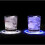 (White) Led Colorful Coaster 2 Pcs Drinks Coasters 2