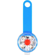 (Blue) Christmas decorations, USB rechargeable pet luminous anti-lost pendant, pet safety light luminous dog tags