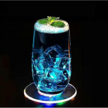 (Colorful) Led Colorful Coaster 2 Pcs Drinks Coasters