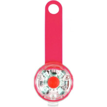 (Red) Christmas decorations, USB rechargeable pet luminous anti-lost pendant, pet safety light luminous dog tags