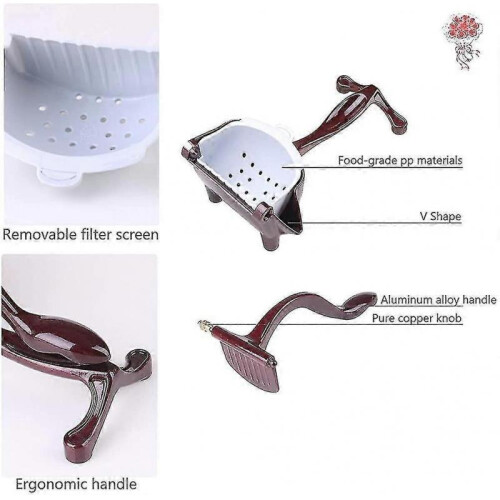 Lemon Squeezer Juice Squeezer Juicer Hand Press - Stainless Steel Hand Juicer 2