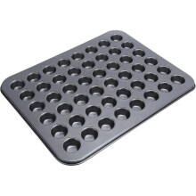 Mini Round Cupcake Pan 48 Cups Non Stick Cupcake Baking Tray, Solid Carbon Steel Cupcake Baking Mould Bakeware Cooking Accessory, DIY Mini Cake Mould