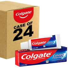 Colgate Cavity Protection Toothpaste, Creat Regular Flavor, Travel Size 1 oz (28g) - Pack of 10