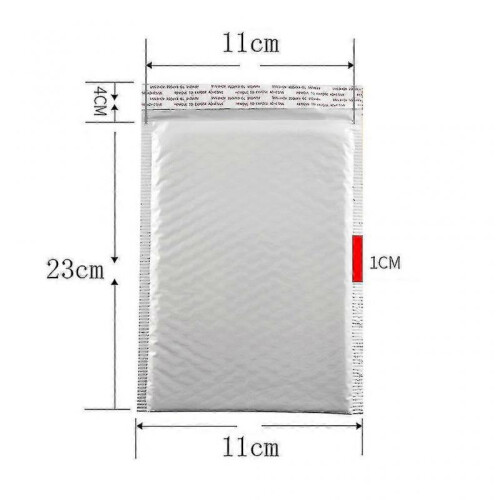 Bubble Mailers Padded Envelopes Lined Poly Mailer Self Seal White 100pcs 2