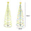 Solar Powered LED Christmas Tree Stake Light Outdoor Yard Garden Pathway Light 3