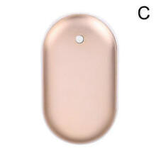 (Gold) Portable USB Hand Warmer Heater Rechargeable Power Bank Electric Warmers TOP