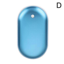 (Blue) Portable USB Hand Warmer Heater Rechargeable Power Bank Electric Warmers TOP