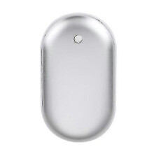 (silvery) Portable USB Hand Warmer Heater Rechargeable Power Bank Electric Warmers TOP