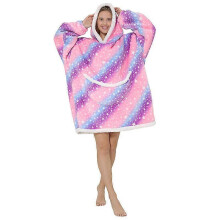(B) Blanket Hoodie for Women, Girls Oversized Hoodie, Warm Wearable Blanket, Super Soft Sherpa Fleece Sweatshirt with Giant Pocket