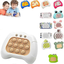 (white) Handheld Pop It Game for Children, Light Up Pop Up Game, Poppet Game, Popit Game, Fidget Toy, Sensory Toys for Autism, Fidget Toys for Kids