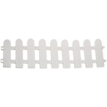 1pc 50x13cm White Plastic Tree Fence Courtyard Indoor Garden Fence