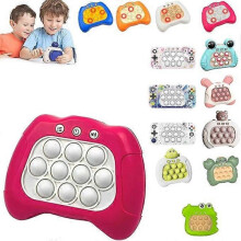 (pink) Handheld Pop It Game for Children, Light Up Pop Up Game, Poppet Game, Popit Game, Fidget Toy, Sensory Toys for Autism, Fidget Toys for Kids