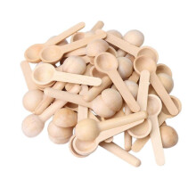 50x Kitchen Wooden Small Mini Spoons for Salt Condiment Coffee Honey