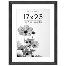 Americanflat 17x23 Picture Frame with Polished Plexiglass - Use as 13x19 Frame with Mat or 17x23 Frame Without Mat - Hudson Collection - Wid