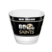 Fremont Die NFL New Orleans Saints Party Snack Miska 7,85"""" (1 gal n) Biela/T mov farby