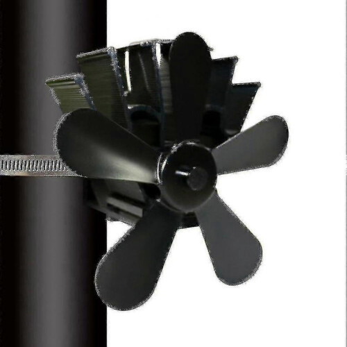 5 Blades Efficient Heat Powered-aluminum Fireplace Fan Blades 1